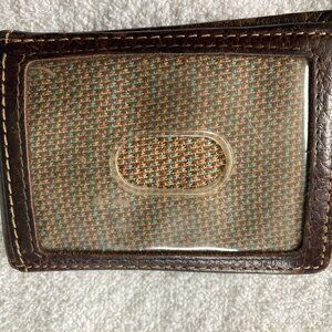 Men's Vintage Republic Brand Leather Bifold Wallet with Money Clip